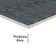 Faux Subway Wall Tile TL 05376 J Miraq Kitkat Cobalt Blue 2 ft x 1 ft Ceramic Glossy Finish - 8 mm | Suitable For Kitchen, Bathroom Walls and Backsplashes | Image 5