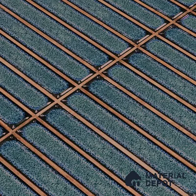 Faux Subway Wall Tile TL 05376 J Miraq Kitkat Cobalt Blue 2 ft x 1 ft Ceramic Glossy Finish - 8 mm | Suitable For Kitchen, Bathroom Walls and Backsplashes | Please Expect a Slight Variation of Pattern (Sample)
