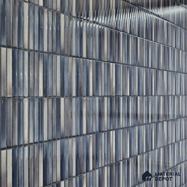 Faux Subway Wall Tile TL 05376 M Miraq Kitkat Mistique 2 ft x 1 ft Ceramic Glossy Finish - 8 mm | Suitable For Kitchen, Bathroom Walls and Backsplashes | Please Expect a Slight Variation of Pattern (Sample)