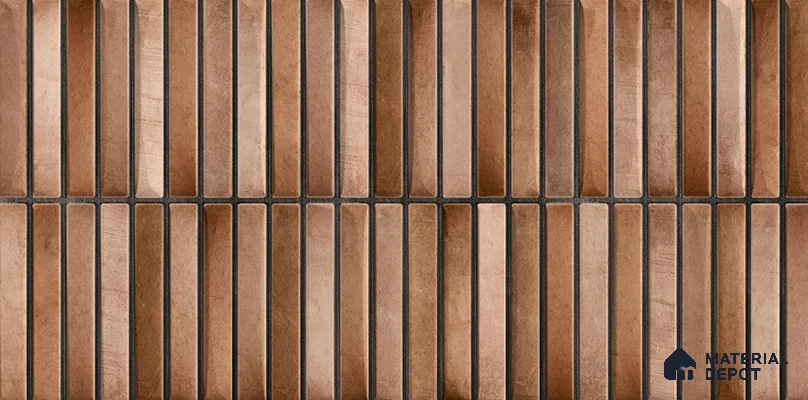 Faux Subway Wall Tile TL 05376 AK Amoretta Tan 2 ft x 1 ft Ceramic Glossy Finish - 8 mm | Suitable For Kitchen, Bathroom Walls and Backsplashes| Please Expect a Slight Variation of Pattern