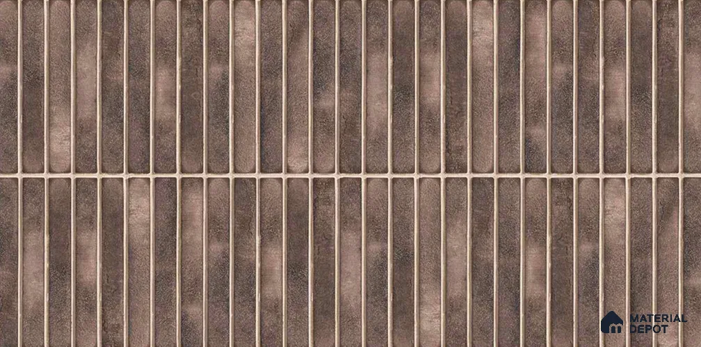 Faux Subway Wall Tile TL 05376 AE Amoretta Mocha 2 ft x 1 ft Ceramic Matte Finish - 8 mm | Suitable For Kitchen, Bathroom Walls and Backsplashes| Please Expect a Slight Variation of Pattern