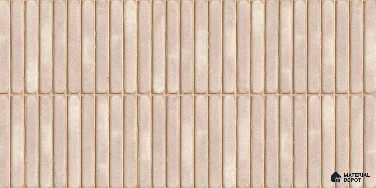 Faux Subway Wall Tile TL 05376 AD Amoretta Beige 2 ft x 1 ft Ceramic Matte Finish - 8 mm | Suitable For Kitchen, Bathroom Walls and Backsplashes| Please Expect a Slight Variation of Pattern