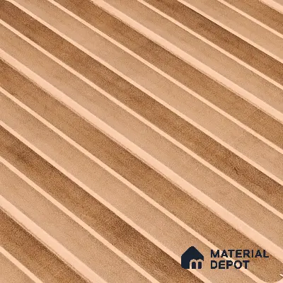 Faux Subway Wall Tile TL 05377 B Miraq Ripple Stripes Brown 2 ft x 1 ft Ceramic Glossy Finish - 8 mm | Suitable For Kitchen, Bathroom Walls and Backsplashes | Please Expect a Slight Variation of Pattern