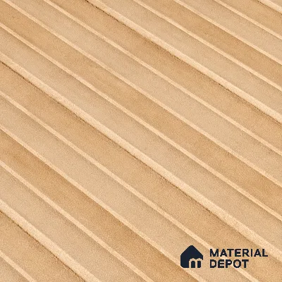 Faux Subway Wall Tile TL 05377 C Miraq Ripple Stripes Beige 2 ft x 1 ft Ceramic Glossy Finish - 8 mm | Suitable For Kitchen, Bathroom Walls and Backsplashes | Please Expect a Slight Variation of Pattern