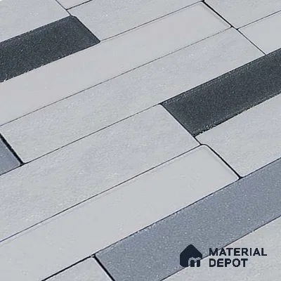 Faux Subway Wall Tile TL 05382 B Miraq Stack White 2 ft x 1 ft Ceramic Matte Finish - 8 mm | Suitable For Kitchen, Bathroom Walls and Backsplashes | Please Expect a Slight Variation of Pattern (Sample)