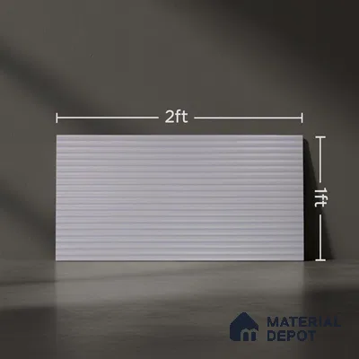 Faux Subway Wall Tile TL 05381 C Miraq Temba Grey 2 ft x 1 ft Ceramic Matte Finish - 8 mm | Suitable For Kitchen, Bathroom Walls and Backsplashes | Please Expect a Slight Variation of Pattern