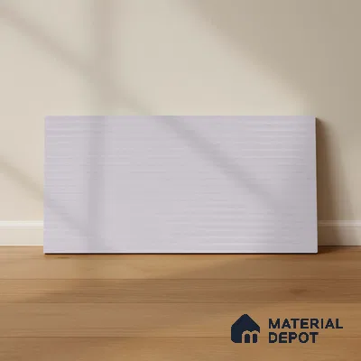 Faux Subway Wall Tile TL 05381 E Miraq Temba White 2 ft x 1 ft Ceramic Matte Finish - 8 mm | Suitable For Kitchen, Bathroom Walls and Backsplashes | Please Expect a Slight Variation of Pattern (Sample)