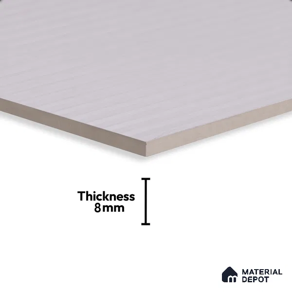 Faux Subway Wall Tile TL 05381 E Miraq Temba White 2 ft x 1 ft Ceramic Matte Finish - 8 mm | Suitable For Kitchen, Bathroom Walls and Backsplashes | Please Expect a Slight Variation of Pattern (Sample)