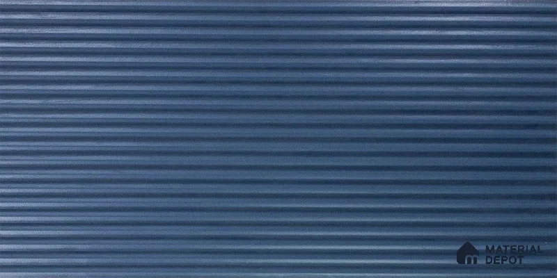 Faux Subway Wall Tile TL 05381 Miraq Temba Navy Blue 2 ft x 1 ft Ceramic Matte Finish - 8 mm | Suitable For Kitchen, Bathroom Walls and Backsplashes | Please Expect a Slight Variation of Pattern (Sample)