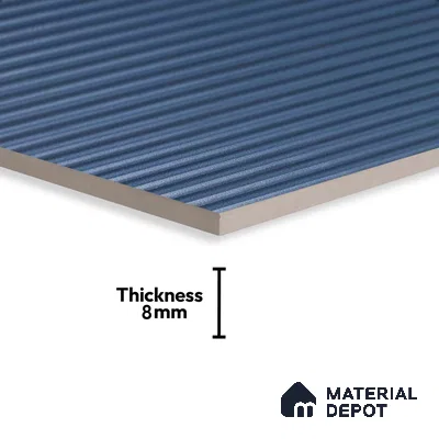 Faux Subway Wall Tile TL 05381 Miraq Temba Navy Blue 2 ft x 1 ft Ceramic Matte Finish - 8 mm | Suitable For Kitchen, Bathroom Walls and Backsplashes | Please Expect a Slight Variation of Pattern (Sample)