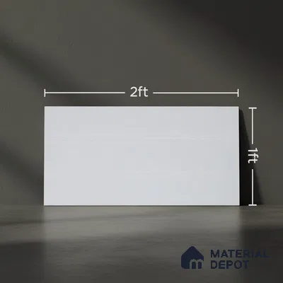 Faux Subway Wall Tile TL 05385 C Miraq Chalk White 2 ft x 1 ft Ceramic Matte Finish - 8 mm | Suitable For Kitchen, Bathroom Walls and Backsplashes | Please Expect a Slight Variation of Pattern (Sample)