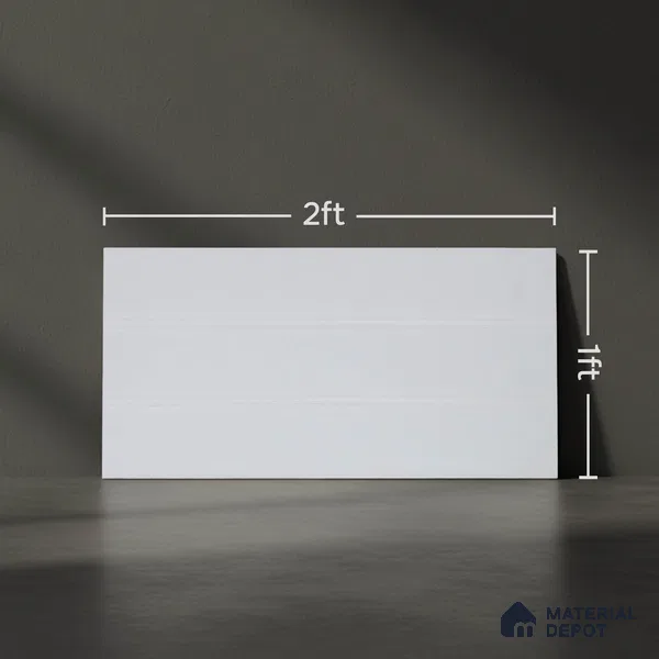 Faux Subway Wall Tile TL 05385 C Miraq Chalk White 2 ft x 1 ft Ceramic Matte Finish - 8 mm | Suitable For Kitchen, Bathroom Walls and Backsplashes | Please Expect a Slight Variation of Pattern (Sample)