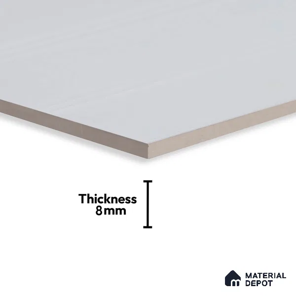 Faux Subway Wall Tile TL 05385 C Miraq Chalk White 2 ft x 1 ft Ceramic Matte Finish - 8 mm | Suitable For Kitchen, Bathroom Walls and Backsplashes | Please Expect a Slight Variation of Pattern (Sample)