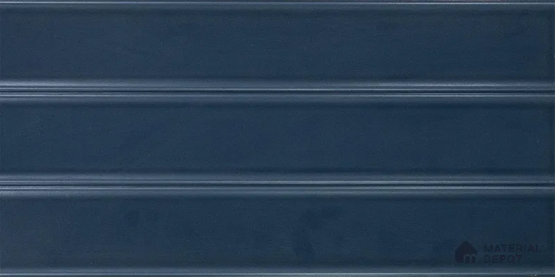 Faux Subway Wall Tile TL 05385 D Miraq Nautical Blue 2 ft x 1 ft Ceramic Matte Finish - 8 mm | Suitable For Kitchen, Bathroom Walls and Backsplashes | Please Expect a Slight Variation of Pattern (Sample)