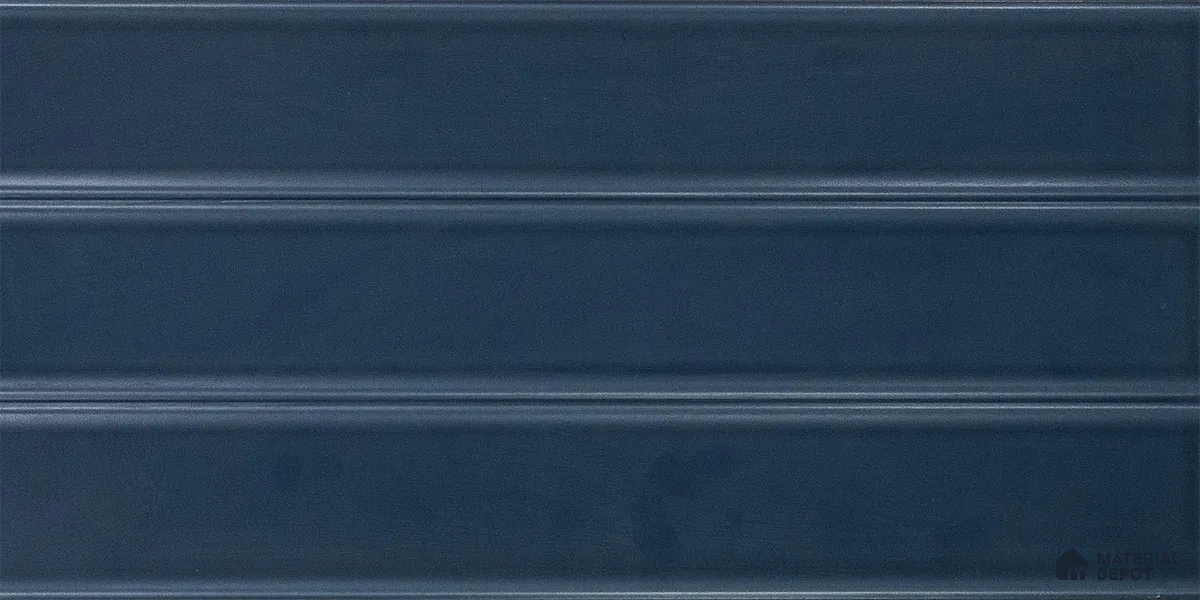 Faux Subway Wall Tile TL 05385 D Miraq Nautical Blue 2 ft x 1 ft Ceramic Matte Finish - 8 mm | Suitable For Kitchen, Bathroom Walls and Backsplashes | Please Expect a Slight Variation of Pattern (Sample)