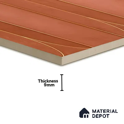 Faux Subway Wall Tile TL 05295 B Splendore Golden Arch Cotto 2 ft x 1 ft Ceramic Matte Finish - 9 mm | Suitable for Bathroom, Balcony, Kitchen Walls & Backsplashes | Please Expect a Slight Variation of Pattern (Sample)