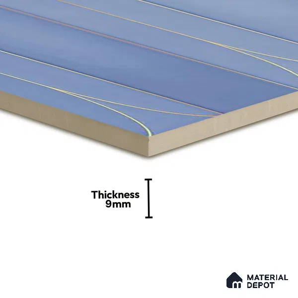 Faux Subway Wall Tile TL 05295 H Splendore Golden Arch Ocean 2 ft x 1 ft Ceramic Matte Finish - 9 mm | Suitable for Bathroom, Balcony, Kitchen Walls & Backsplashes | Please Expect a Slight Variation of Pattern (Sample)