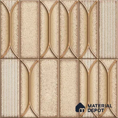 Faux Subway Wall Tile TL 06331  Marine Edge 12 inch x 12 inch Ceramic Matte Finish - 9.5 mm | Suitable for Accent / Feature Walls, Bathroom, Kitchen Wall & Backsplashes | Please Expect a Slight Variation of Pattern