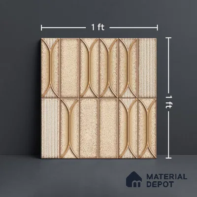 Faux Subway Wall Tile TL 06331  Marine Edge 12 inch x 12 inch Ceramic Matte Finish - 9.5 mm | Suitable for Accent / Feature Walls, Bathroom, Kitchen Wall & Backsplashes | Please Expect a Slight Variation of Pattern