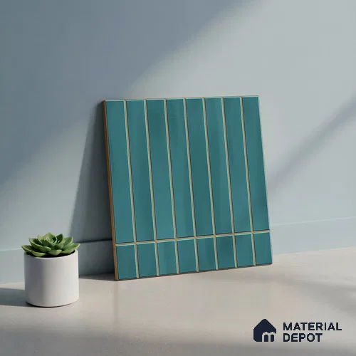 Faux Subway Wall Tile TL 06338 C  Spacora 12 inch x 12 inch Ceramic Matte Finish - 9.5 mm | Suitable for Accent / Feature Walls, Bathroom, Kitchen Wall & Backsplashes | Please Expect a Slight Variation of Pattern
