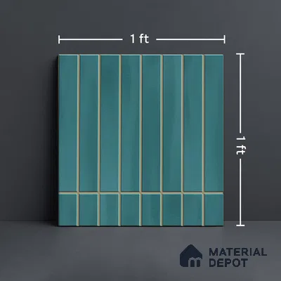 Faux Subway Wall Tile TL 06338 C  Spacora 12 inch x 12 inch Ceramic Matte Finish - 9.5 mm | Suitable for Accent / Feature Walls, Bathroom, Kitchen Wall & Backsplashes | Please Expect a Slight Variation of Pattern (Sample)