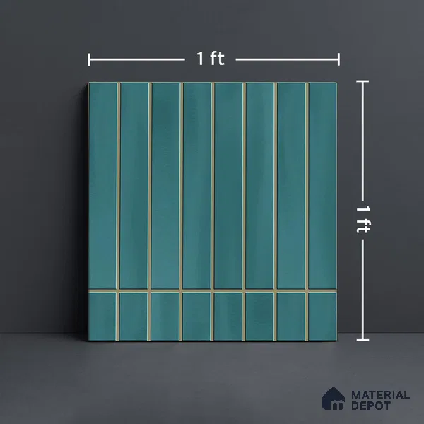 Faux Subway Wall Tile TL 06338 C  Spacora 12 inch x 12 inch Ceramic Matte Finish - 9.5 mm | Suitable for Accent / Feature Walls, Bathroom, Kitchen Wall & Backsplashes | Please Expect a Slight Variation of Pattern (Sample)