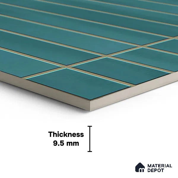 Faux Subway Wall Tile TL 06338 C  Spacora 12 inch x 12 inch Ceramic Matte Finish - 9.5 mm | Suitable for Accent / Feature Walls, Bathroom, Kitchen Wall & Backsplashes | Please Expect a Slight Variation of Pattern (Sample)