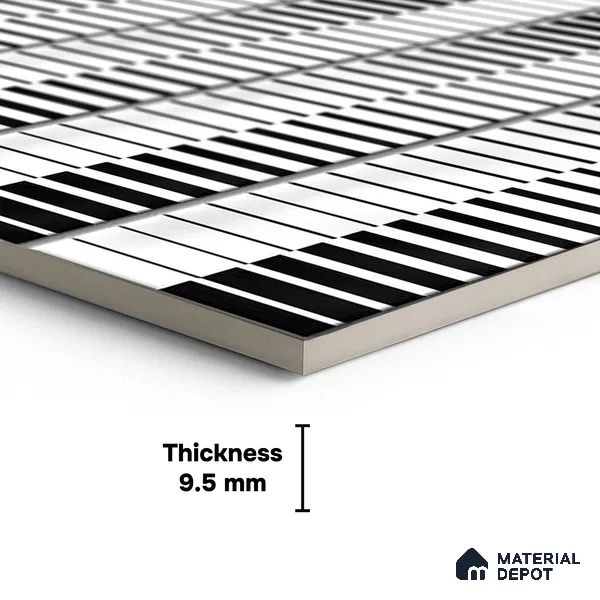 Faux Subway Wall Tile TL 06350 City 12 inch x 12 inch Ceramic Matte Finish - 9.5 mm | Suitable for Accent / Feature Walls, Bathroom, Kitchen Wall & Backsplashes | Please Expect a Slight Variation of Pattern