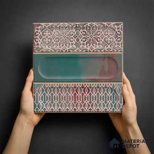 Faux Subway Wall Tile TL 06333 B  Ovalite 12 inch x 12 inch Ceramic Matte Finish - 9.5 mm | Suitable for Accent / Feature Walls, Bathroom, Kitchen Wall & Backsplashes | Please Expect a Slight Variation of Pattern