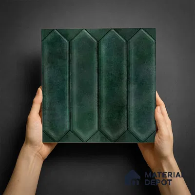 Faux Subway Wall Tile TL 06347 B  Picket Gardenrix 12 inch x 12 inch Ceramic Matte Finish - 9.5 mm | Suitable for Accent / Feature Walls, Bathroom, Kitchen Wall & Backsplashes | Please Expect a Slight Variation of Pattern