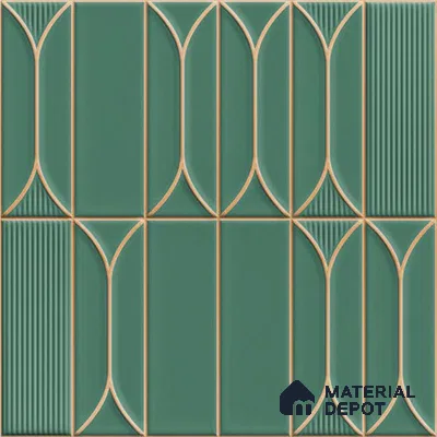 Faux Subway Wall Tile TL 06332  Sailstone 12 inch x 12 inch Ceramic Matte Finish - 9.5 mm | Suitable for Accent / Feature Walls, Bathroom, Kitchen Wall & Backsplashes | Please Expect a Slight Variation of Pattern
