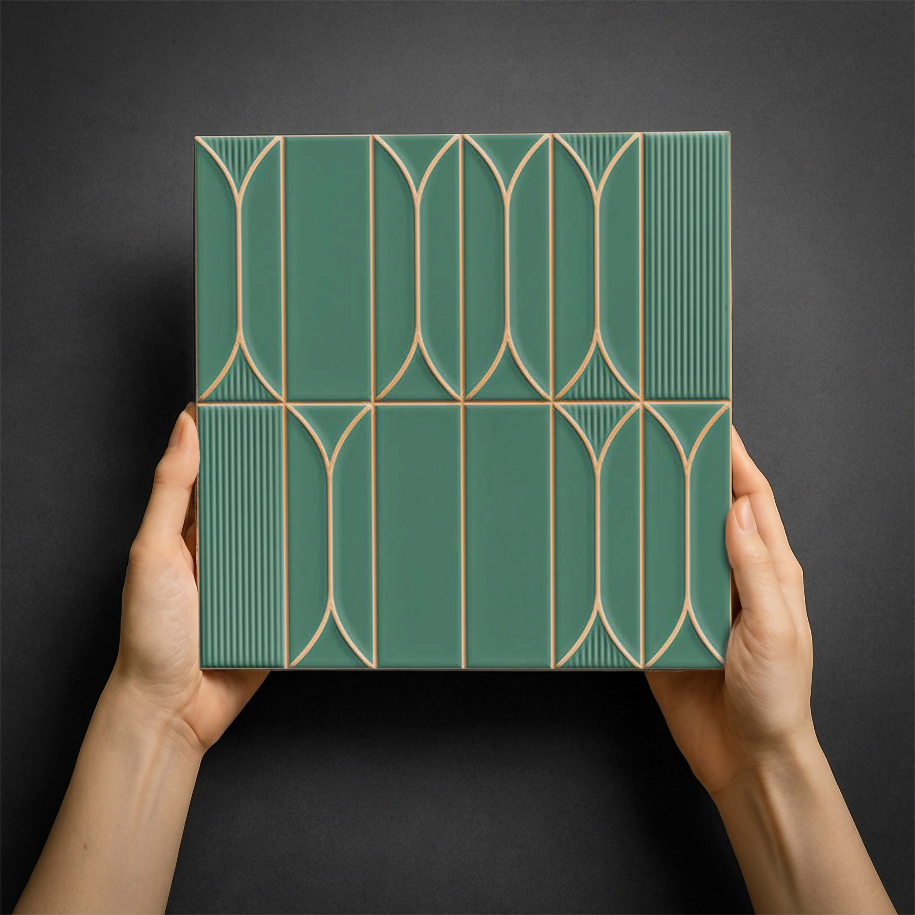 Faux Subway Wall Tile TL 06332 Sailstone 12 inch x 12 inch Ceramic Matte Finish - 9.5 mm | Suitable for Accent / Feature Walls, Bathroom, Kitchen Wall & Backsplashes | Please Expect a Slight Variation of Pattern