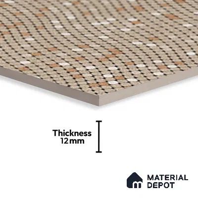 TL 07166 Fawn Kakhi 400x400 mm Matte Finish Parking Vitrified Tile - 12 mm | Pattern Alignment May Vary | 2-3 mm Spacer is Mandatory