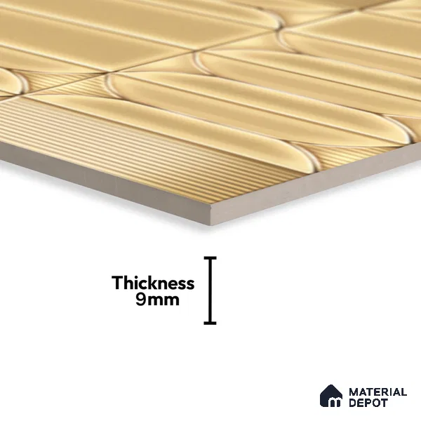 Faux Subway Wall Tile TL 04394 B Fenix Beige 1 ft x 1 ft Matte Finish Ceramic Tile - 9 mm | Suitable For Kitchen, Bathroom, Dining Area | Please Expect a Slight Variation of Pattern