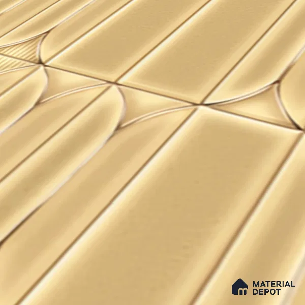 Faux Subway Wall Tile TL 04394 B Fenix Beige 1 ft x 1 ft Matte Finish Ceramic Tile - 9 mm | Suitable For Kitchen, Bathroom, Dining Area | Please Expect a Slight Variation of Pattern