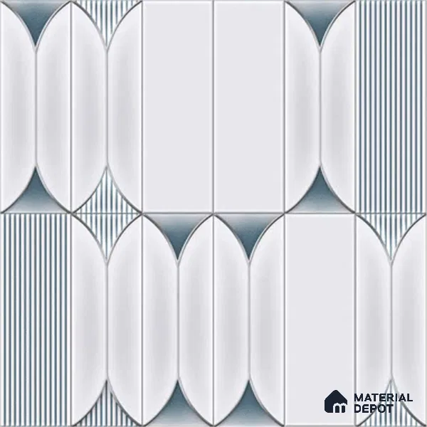 Moroccan Tile TL 04394 K Fenix 213 Decor 1 ft x 1 ft Ceramic Matte Finish - 9 mm | Suitable For Kitchen, Bathroom, Basin Area | Please Expect a Slight Variation of Pattern
