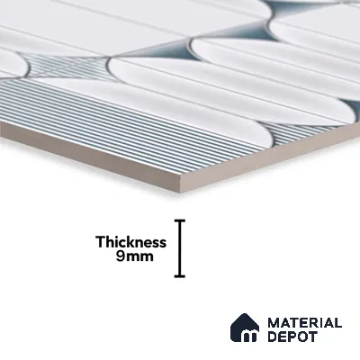 Moroccan Tile TL 04394 K Fenix 213 Decor 1 ft x 1 ft Ceramic Matte Finish - 9 mm | Suitable For Kitchen, Bathroom, Basin Area | Please Expect a Slight Variation of Pattern