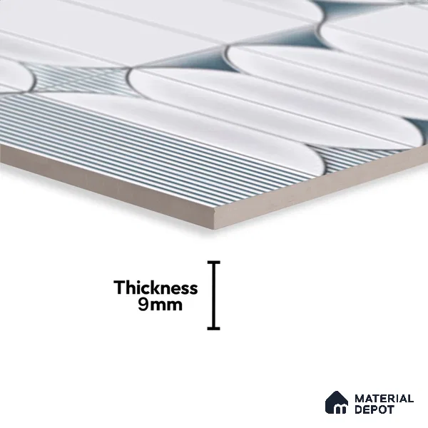 Moroccan Tile TL 04394 K Fenix 213 Decor 1 ft x 1 ft Ceramic Matte Finish - 9 mm | Suitable For Kitchen, Bathroom, Basin Area | Please Expect a Slight Variation of Pattern