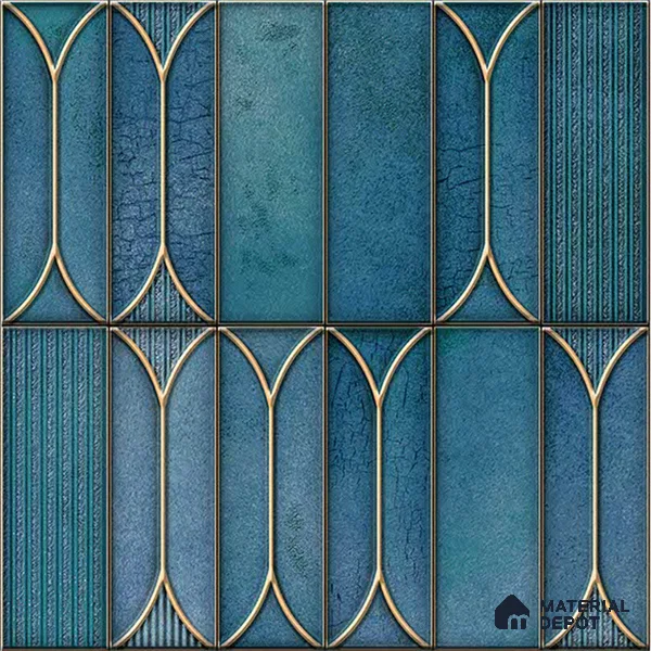 Moroccan Tile TL 04394 I Fenix 212 Decor 1 ft x 1 ft Ceramic Matte Finish - 9 mm | Suitable For Kitchen, Bathroom, Basin Area | Please Expect a Slight Variation of Pattern