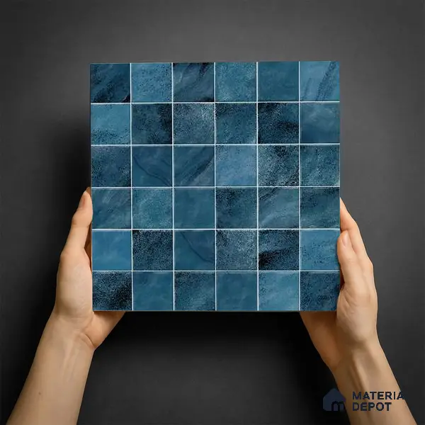 Mosaic Wall & Floor Tile TL 09173 B | Matte Finish 12 x 12 inch Ceramic Tile - 10 mm | Suitable For Kitchen, Bathroom, Bedroom & Office
