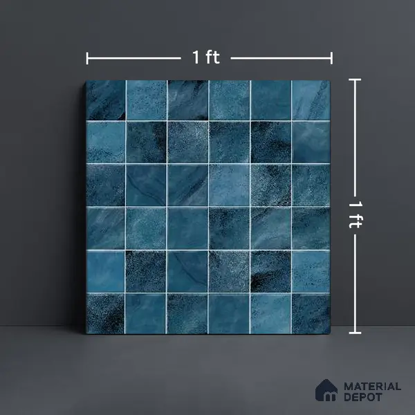 Mosaic Wall & Floor Tile TL 09173 B | Matte Finish 12 x 12 inch Ceramic Tile - 10 mm | Suitable For Kitchen, Bathroom, Bedroom & Office