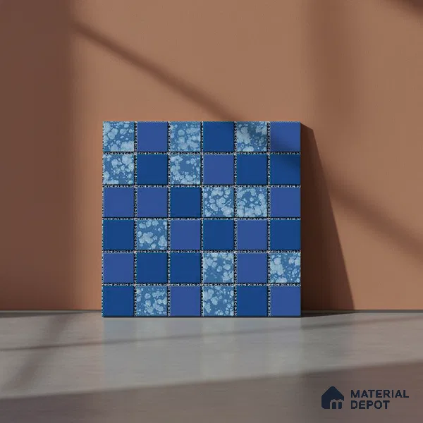 Mosaic Wall & Floor Tile TL 09173 | Matte Finish 12 x 12 inch Ceramic Tile - 10 mm | Suitable For Kitchen, Bathroom, Bedroom & Office