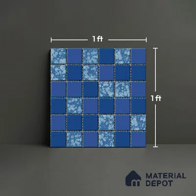 Mosaic Wall & Floor Tile TL 09173 | Matte Finish 12 x 12 inch Ceramic Tile - 10 mm | Suitable For Kitchen, Bathroom, Bedroom & Office