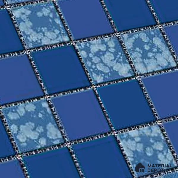 Mosaic Wall & Floor Tile TL 09173 | Matte Finish 12 x 12 inch Ceramic Tile - 10 mm | Suitable For Kitchen, Bathroom, Bedroom & Office