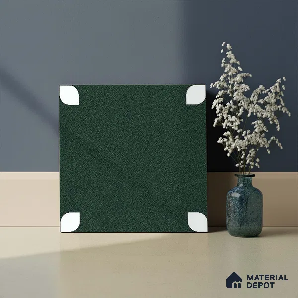 Moroccan Wall & Floor Tile TL 09165 C | Matte Finish 1 ft x 1 ft Ceramic Tile - 10 mm | Suitable For Bathroom, Kitchen, Balcony | Please Expect a Slight Variation of Pattern