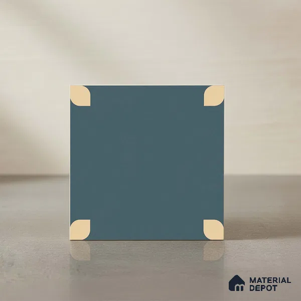 Moroccan Wall & Floor Tile TL 09165 | Matte Finish 1 ft x 1 ft Ceramic Tile - 10 mm | Suitable For Bathroom, Kitchen, Balcony | Please Expect a Slight Variation of Pattern