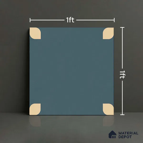 Moroccan Wall & Floor Tile TL 09165 | Matte Finish 1 ft x 1 ft Ceramic Tile - 10 mm | Suitable For Bathroom, Kitchen, Balcony | Please Expect a Slight Variation of Pattern