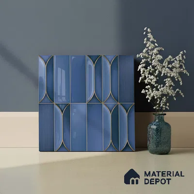 Faux Subway Look Wall Tile TL 09168 B | Glossy Finish 12 x 12 inch Ceramic Tile - 10 mm | Suitable For Kitchen, Bathroom & Dining Area | Please Expect a Slight Variation of Pattern