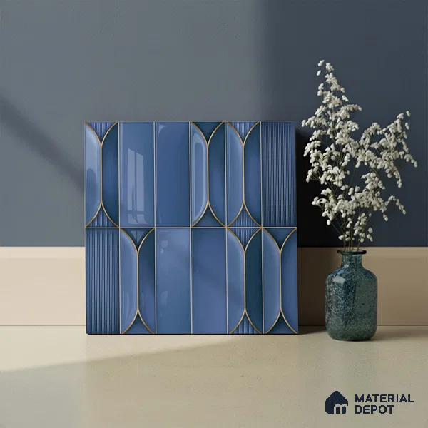 Faux Subway Look Wall Tile TL 09168 B | Glossy Finish 12 x 12 inch Ceramic Tile - 10 mm | Suitable For Kitchen, Bathroom & Dining Area | Please Expect a Slight Variation of Pattern