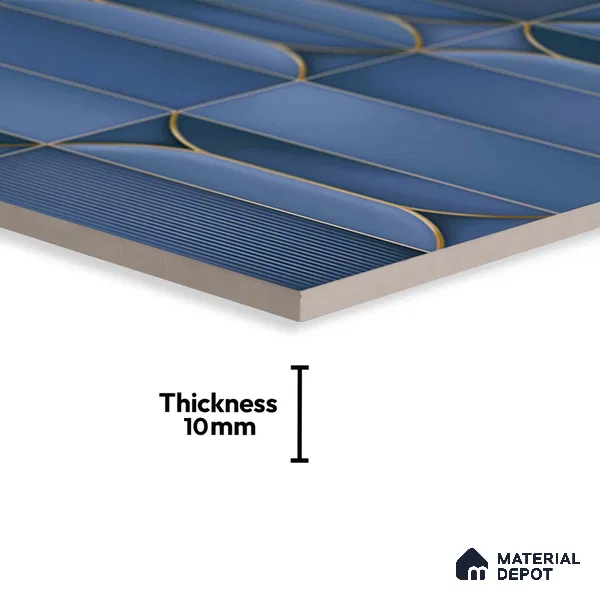 Faux Subway Look Wall Tile TL 09168 B | Glossy Finish 12 x 12 inch Ceramic Tile - 10 mm | Suitable For Kitchen, Bathroom & Dining Area | Please Expect a Slight Variation of Pattern